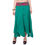 Thumbnail: Karma Long Skirt with Embroidered Belt Green Cotton