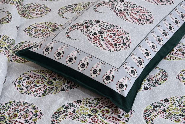Thumbnail: Premium Cotton Ethnic Bedsheet with 2 Pillow Covers King Size