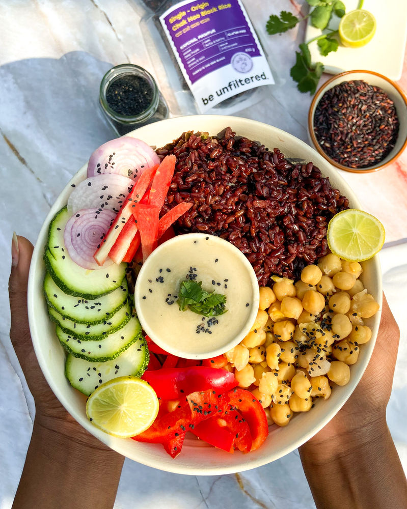 Organic Black Rice Buddha Bowl Be Unfiltered