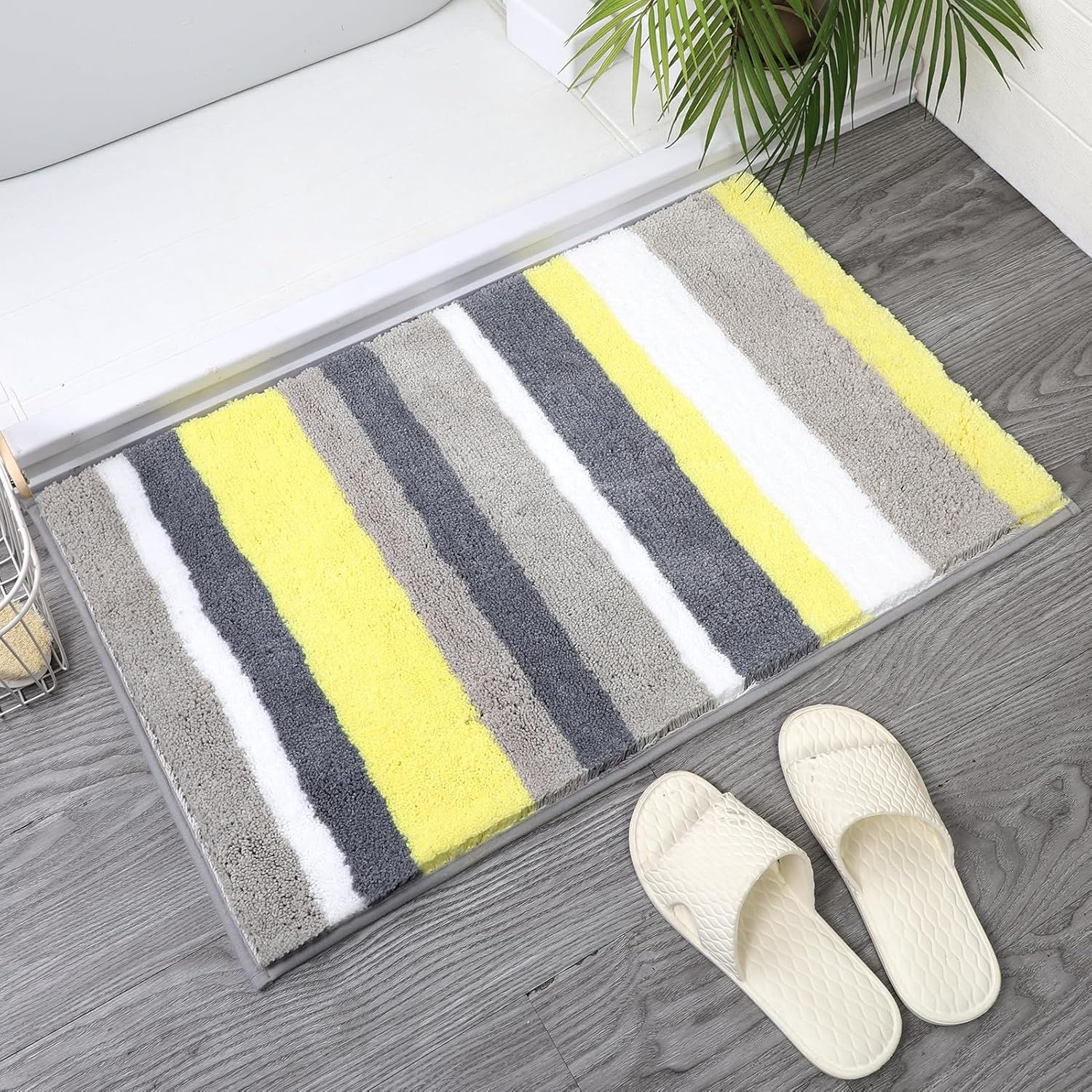 Avery Bath Mat 20 x 32 in 100% Microfiber (Yellow)