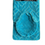 Thumbnail: Windsor 3 Pieces Contour Mat Toilet Lid Cover Bathroom Rug Set (Turquoise))