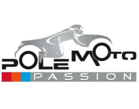 Logo Pole Moto Passion Perpignan : pilote, moto stylée