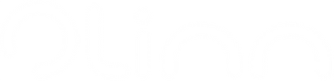 Logo Olinn Lunel :  texte blanc sur fond noir