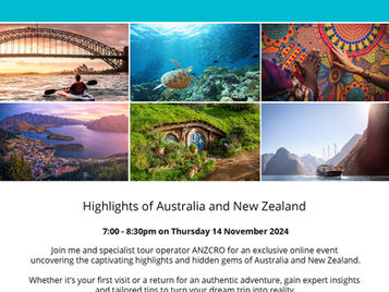 Client Evening: Highlights of Australia and New Zealand