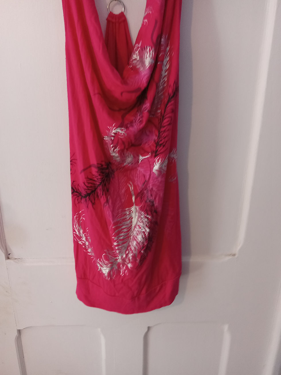 front of the red cotton summer top