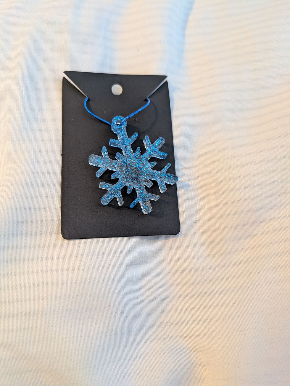 Thumbnail: light blue star Christmas Ornament