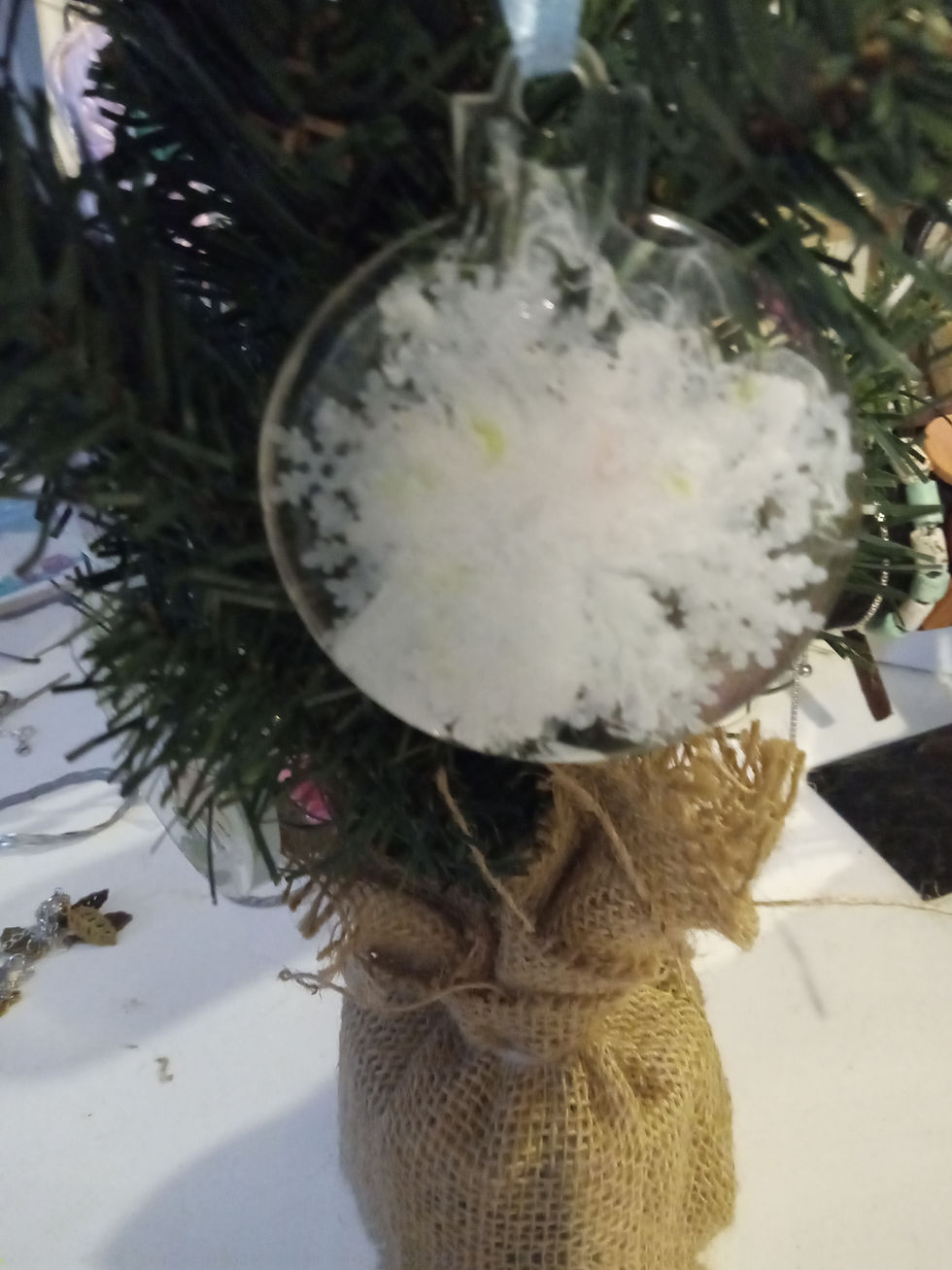 Thumbnail: white Christmas tree Ornament