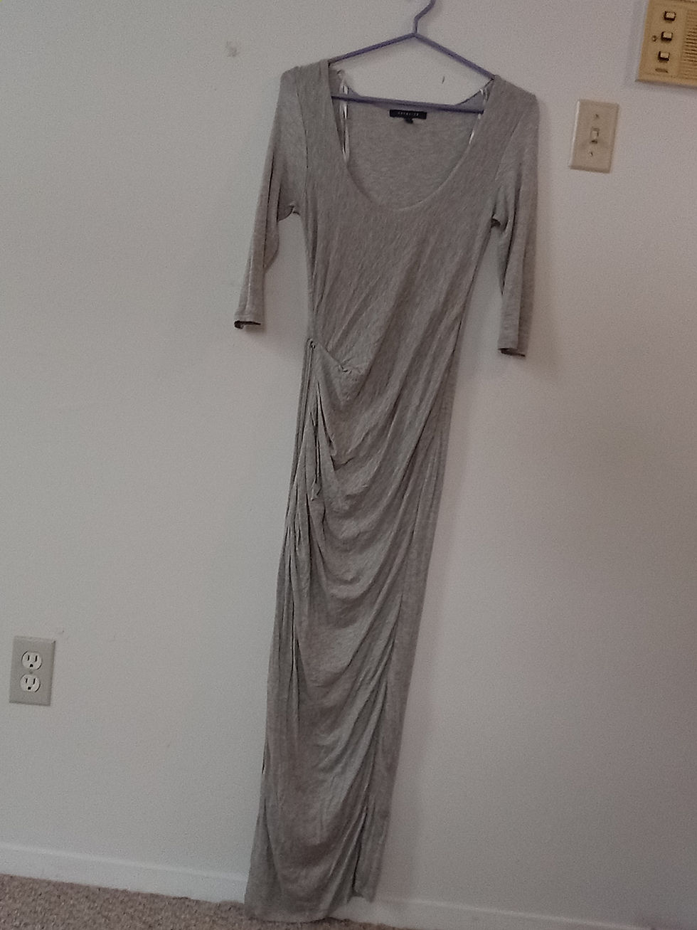 dark grey spring dress
