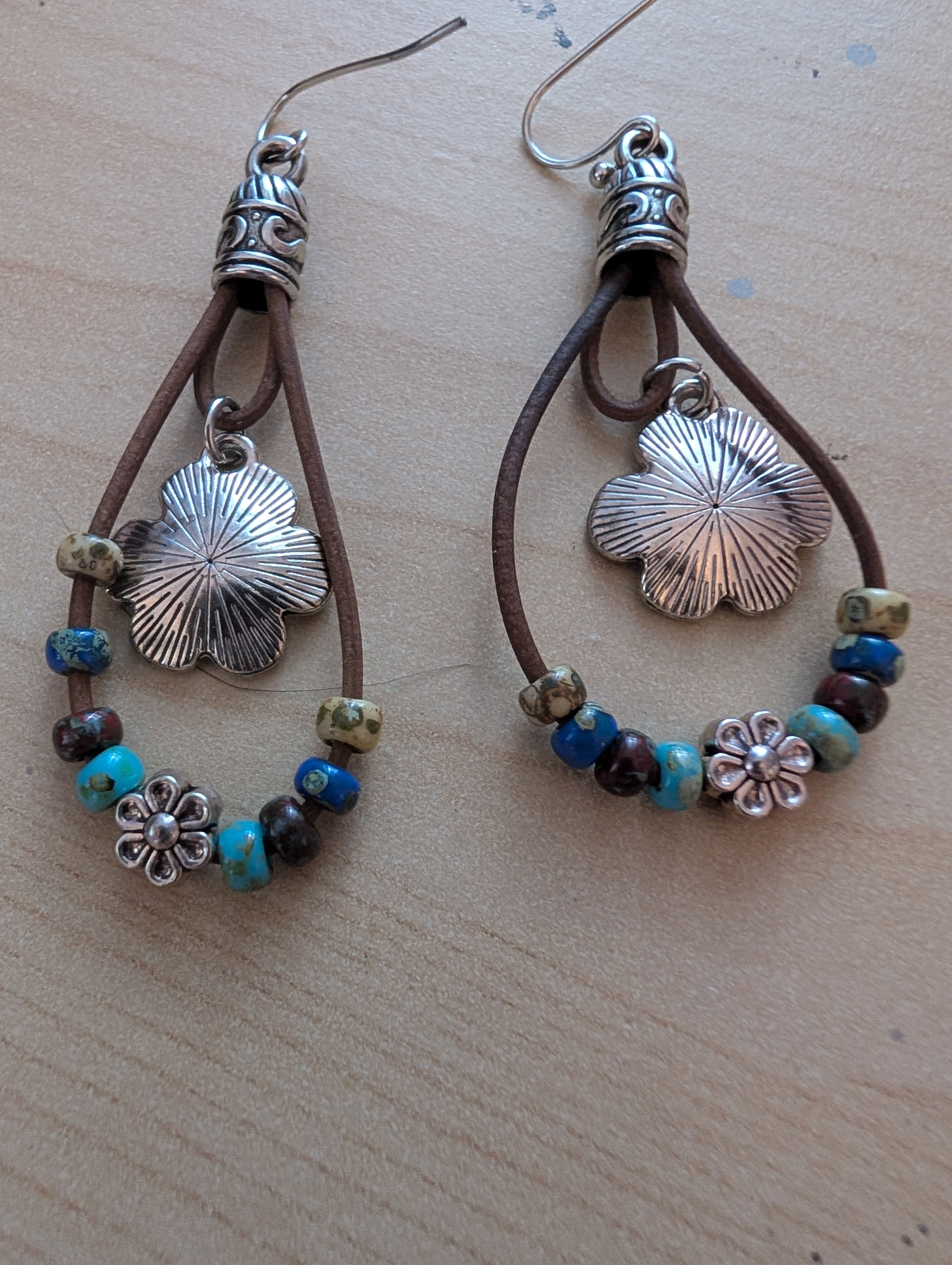 Multi Color Beads Earring
