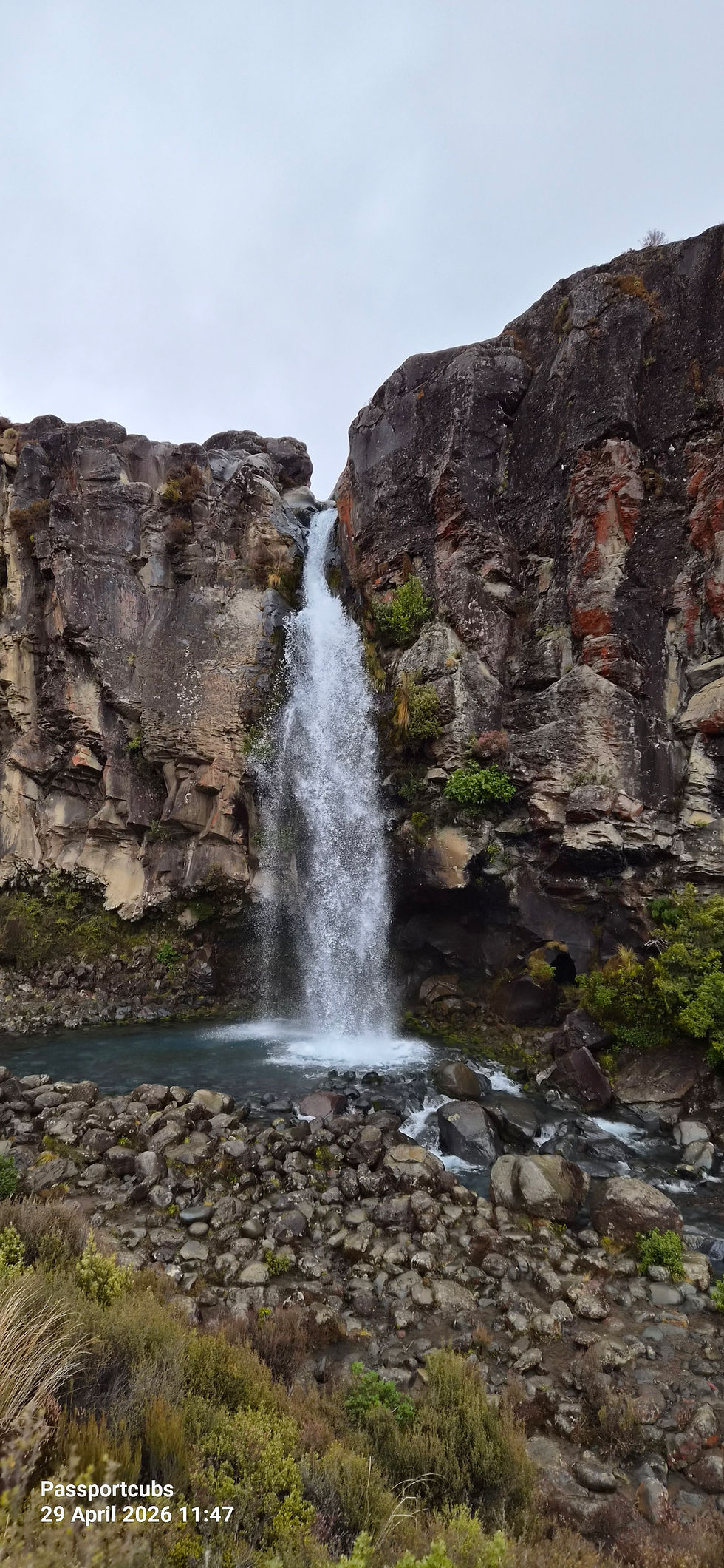 Taranaki Falls loop walk in Tongariro National Park — free things to do in North Island New Zealand with kids