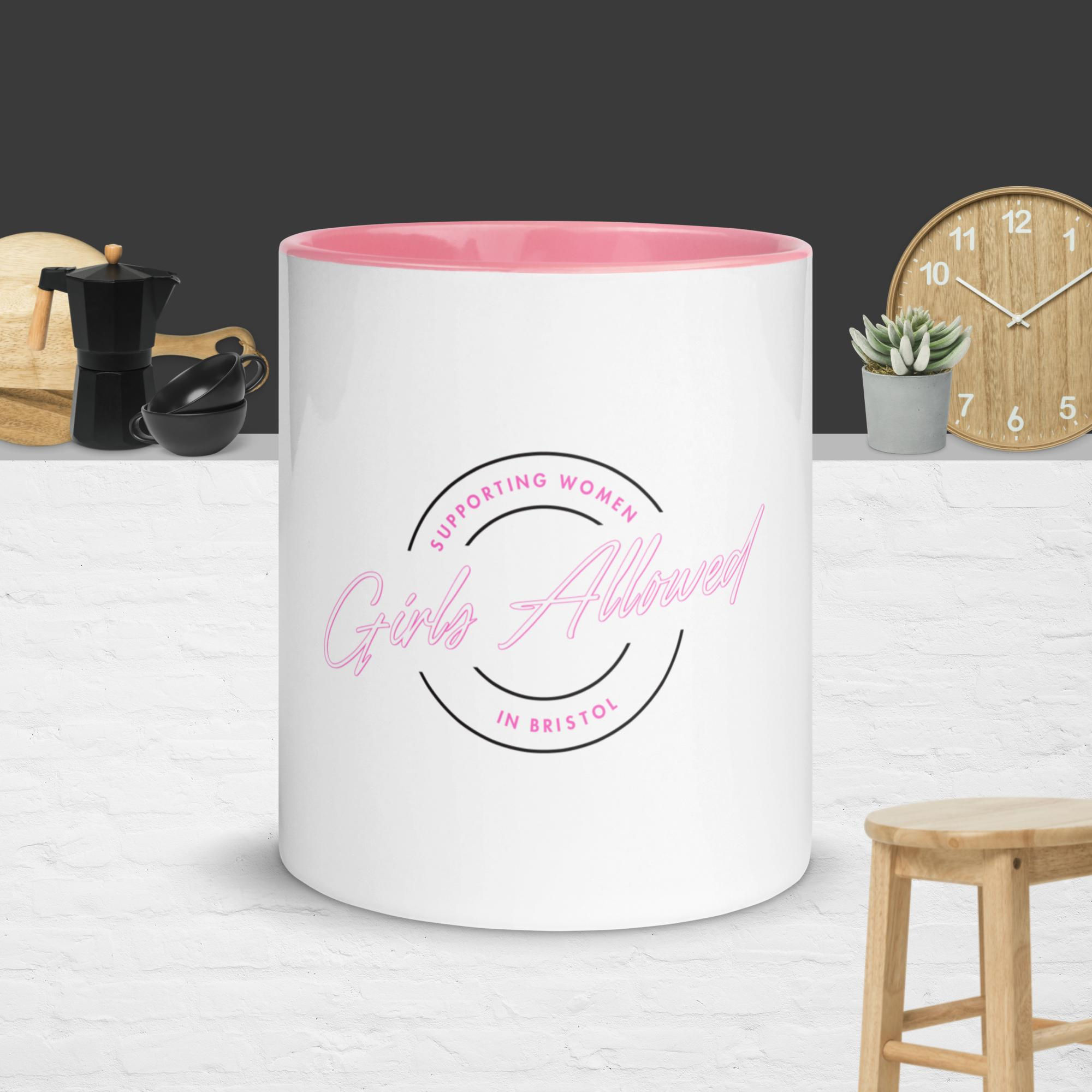 Girls Allowed Mug with Colour Inside