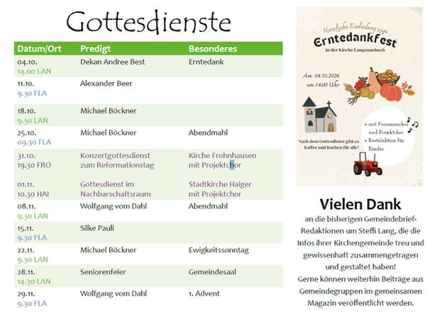 Oktober + November 2026
