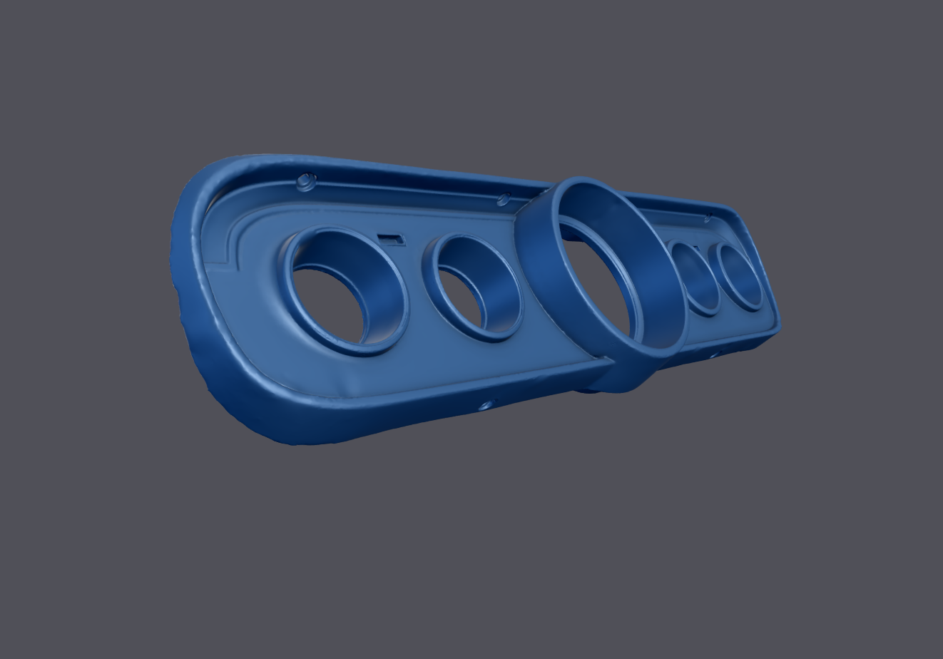 1966 Ford Mustang Gauge Bezel Shell 3D Scan Data