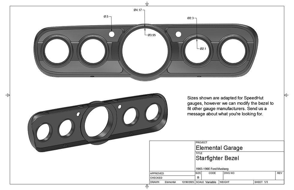 Thumbnail: Tech drawing of starfighter bezel