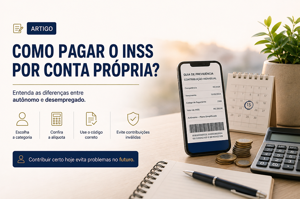 Como pagar o INSS por conta própria? Guia para autônomos e desempregados