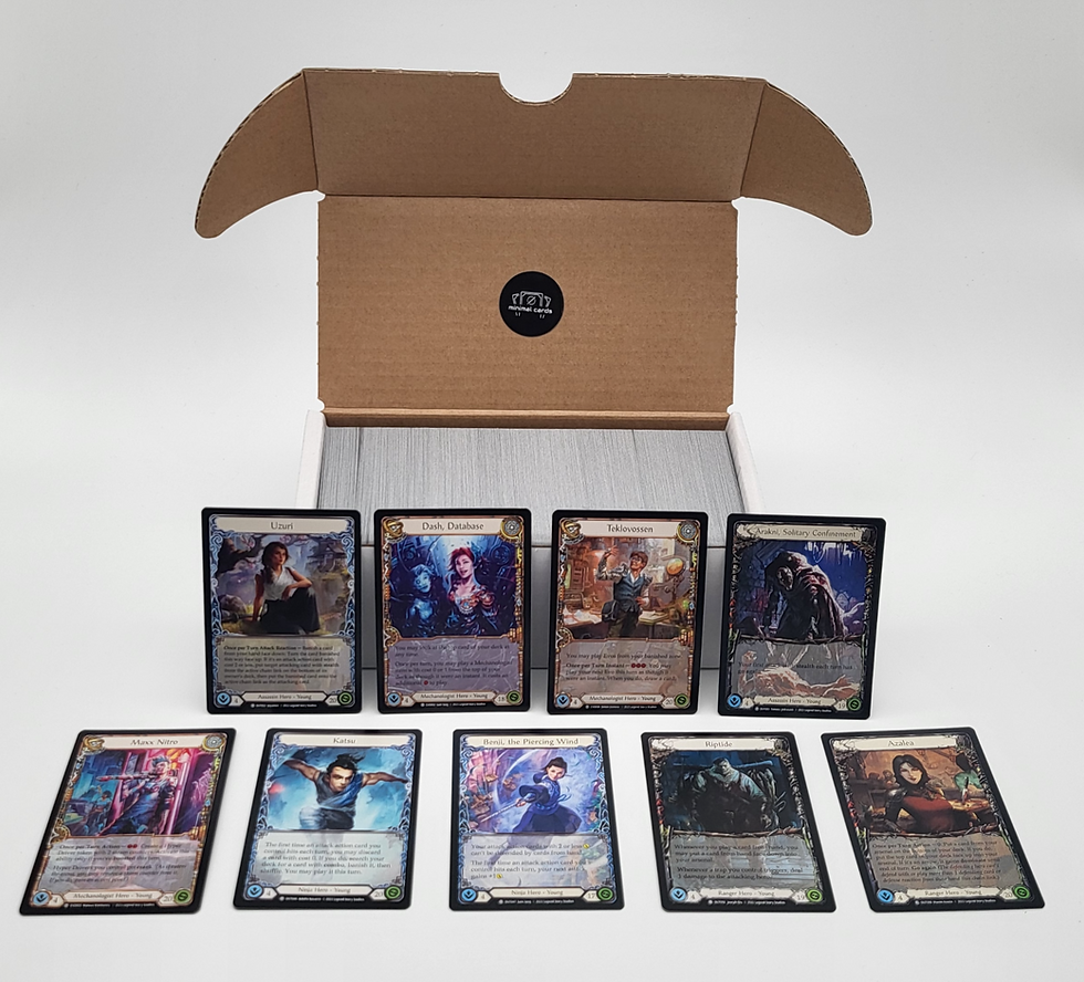 Flesh and Blood 500x Commons (4 Klassen je 100) + Heroes/Equipment/Weapon