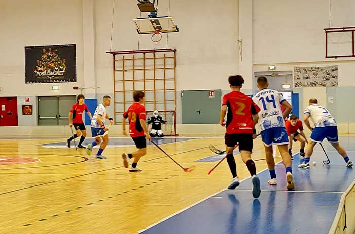 campionato italiano di floorball A1 2025 spartak milano vs viking - ingaggio