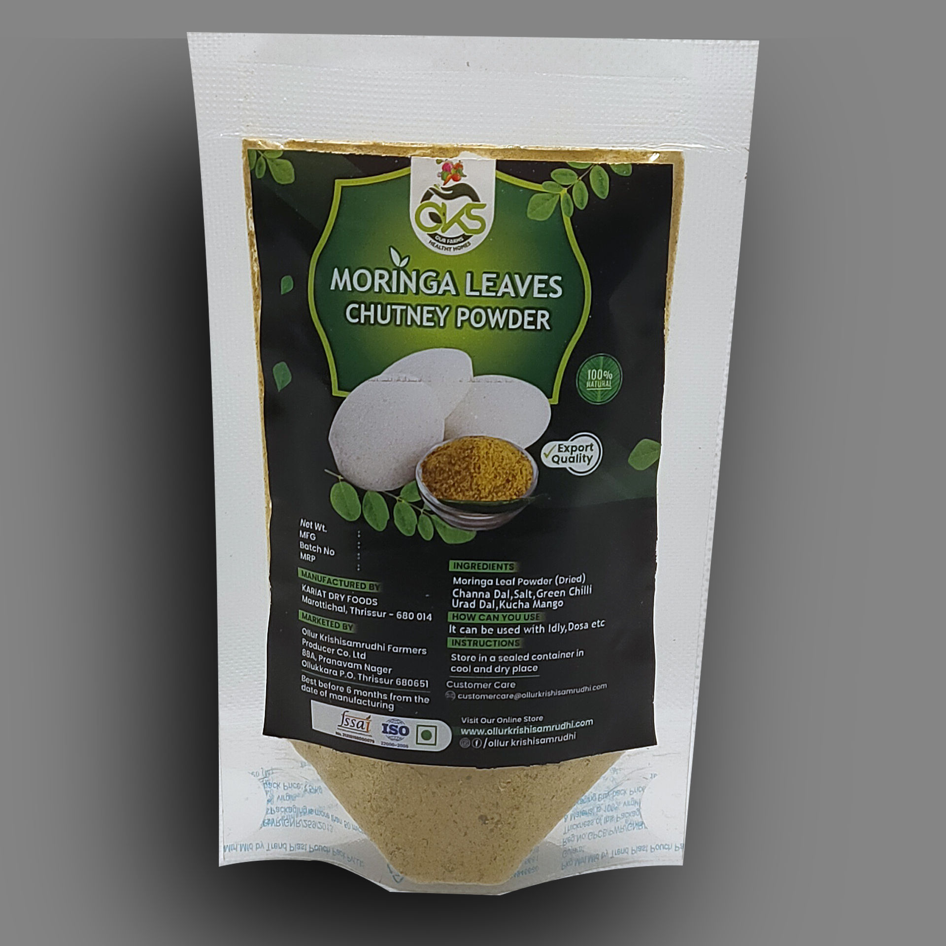 Moringa Leaves Chutney Powder (50g)
