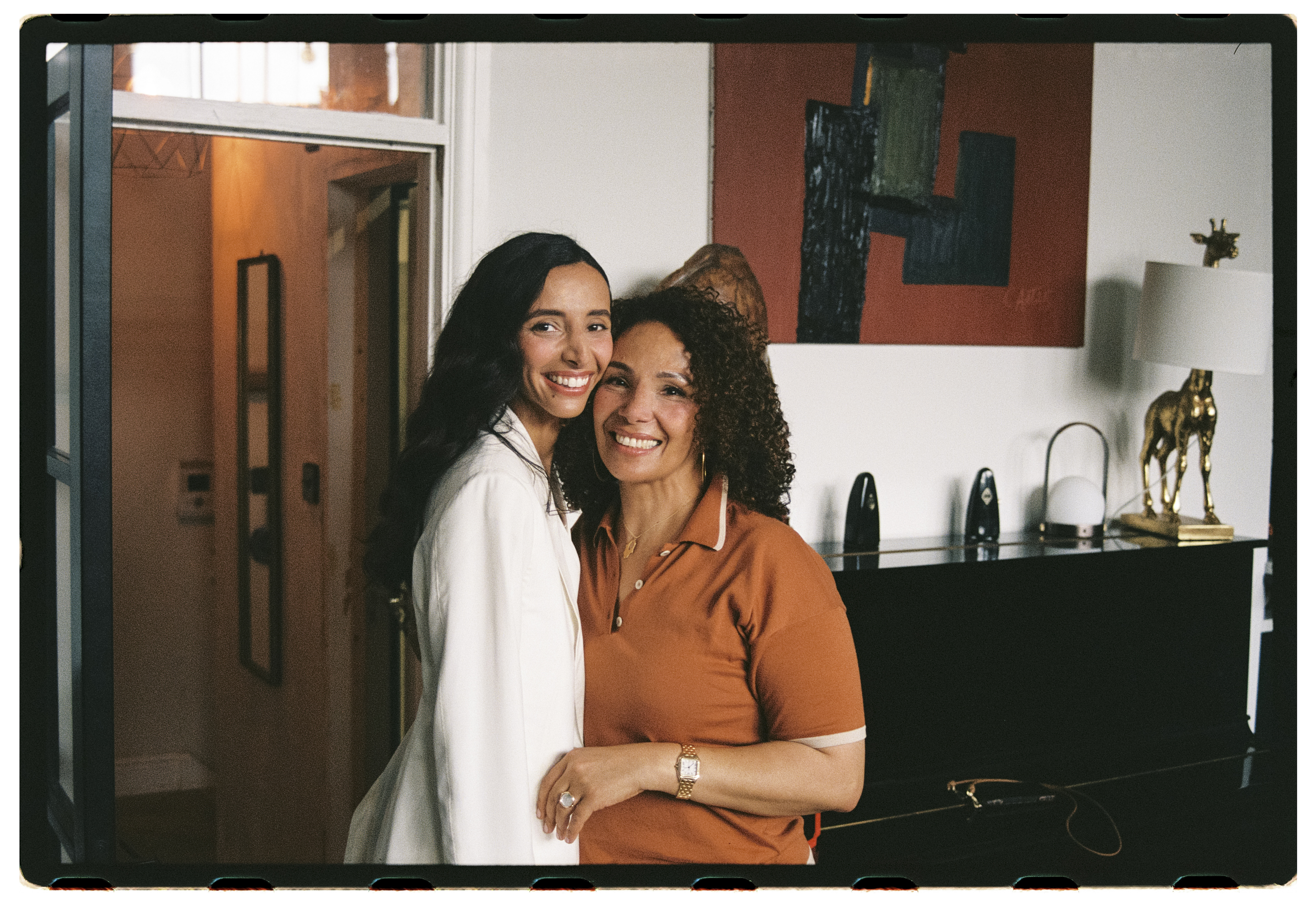 Wide shot — Hackney Town Hall wedding party on the steps