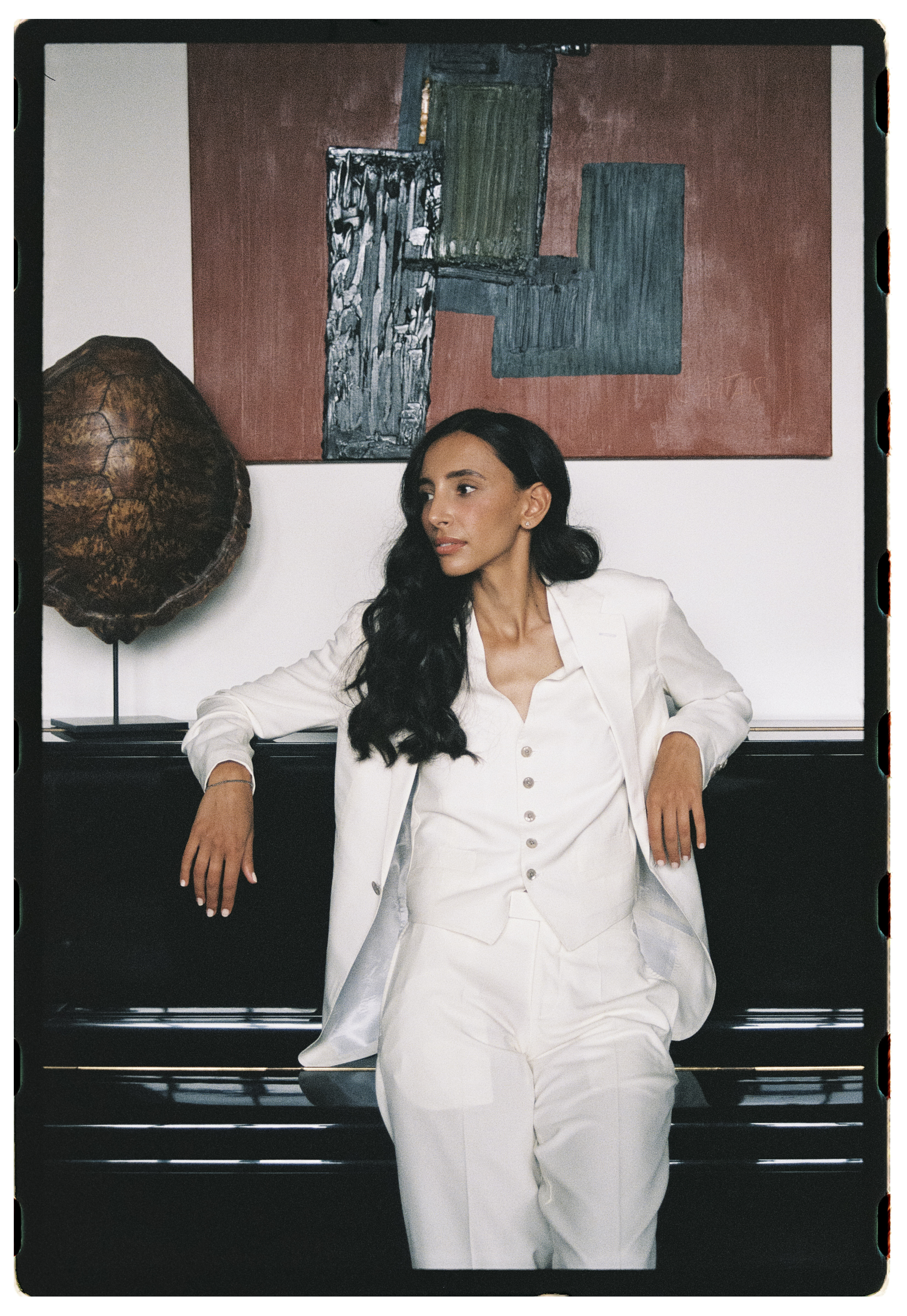 Iman and Jacques motorbike exit — film wedding photographer London