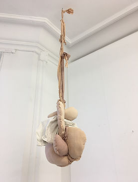 Knotted Form with hanging ribbons 20-02-