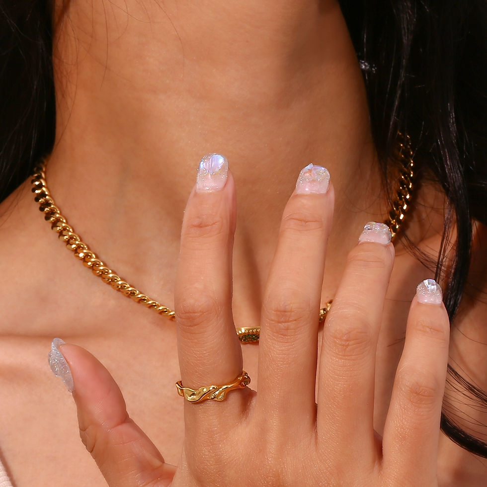 Thumbnail: Minimalist Melted Hammered Ring