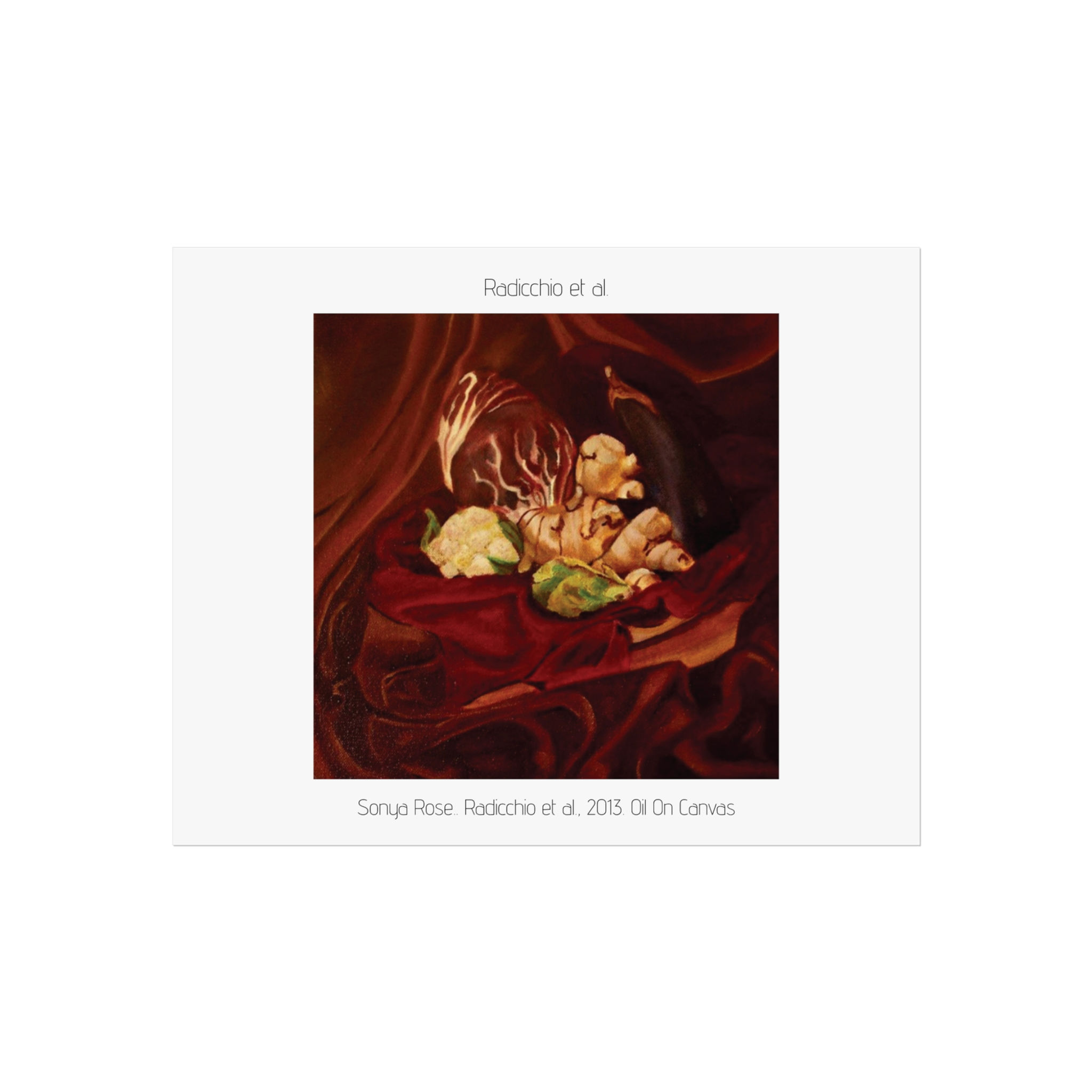 "Radicchio et al." Fine Art Poster | Decor for Home or Office