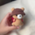 bear with heart bag
