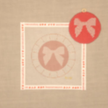 bow ornament kit pink