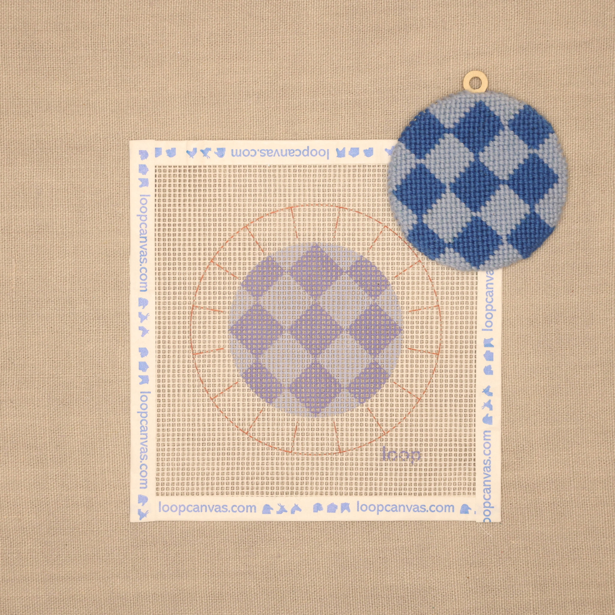 harlequin ornament kit (blue)