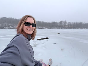 Autumn on Frozen Lake