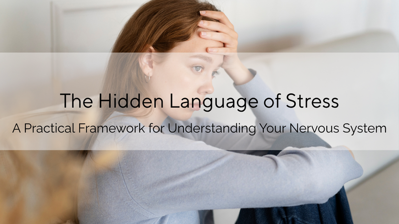 Woman experiencing signs of chronic stress and overwhelm, illustrating a presentation about understa