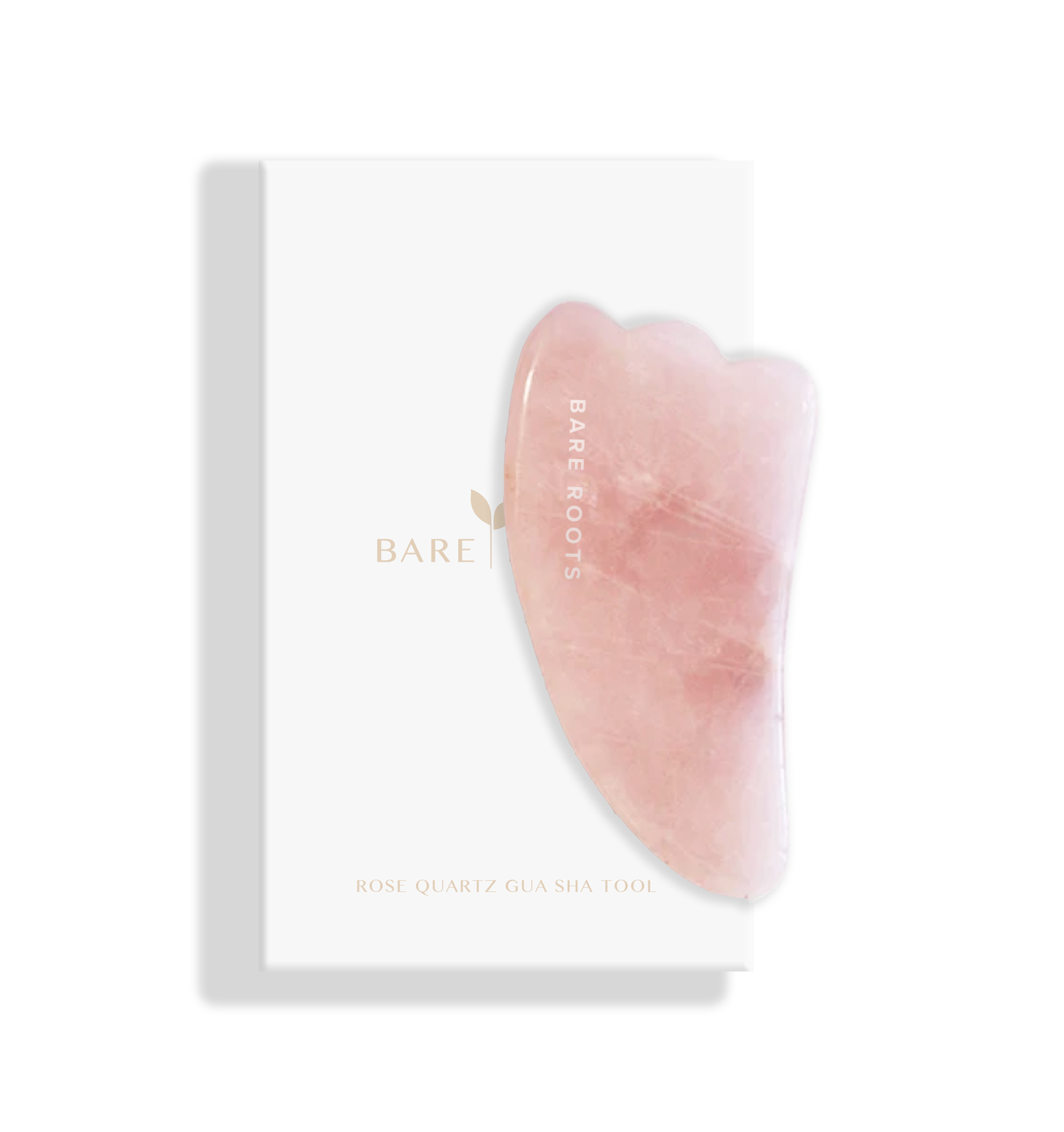 Bare Roots Rose Quartz Gua Sha tool