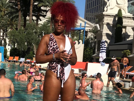Swimwear by Shein.com
Glasses by Fendi