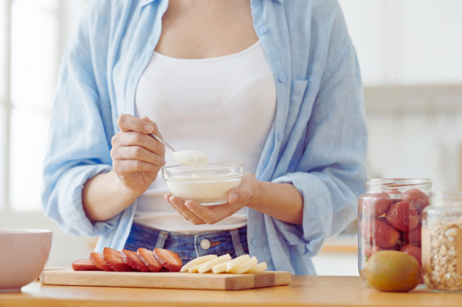 Woman wondering why she is gaining weight even though she eats healthy.