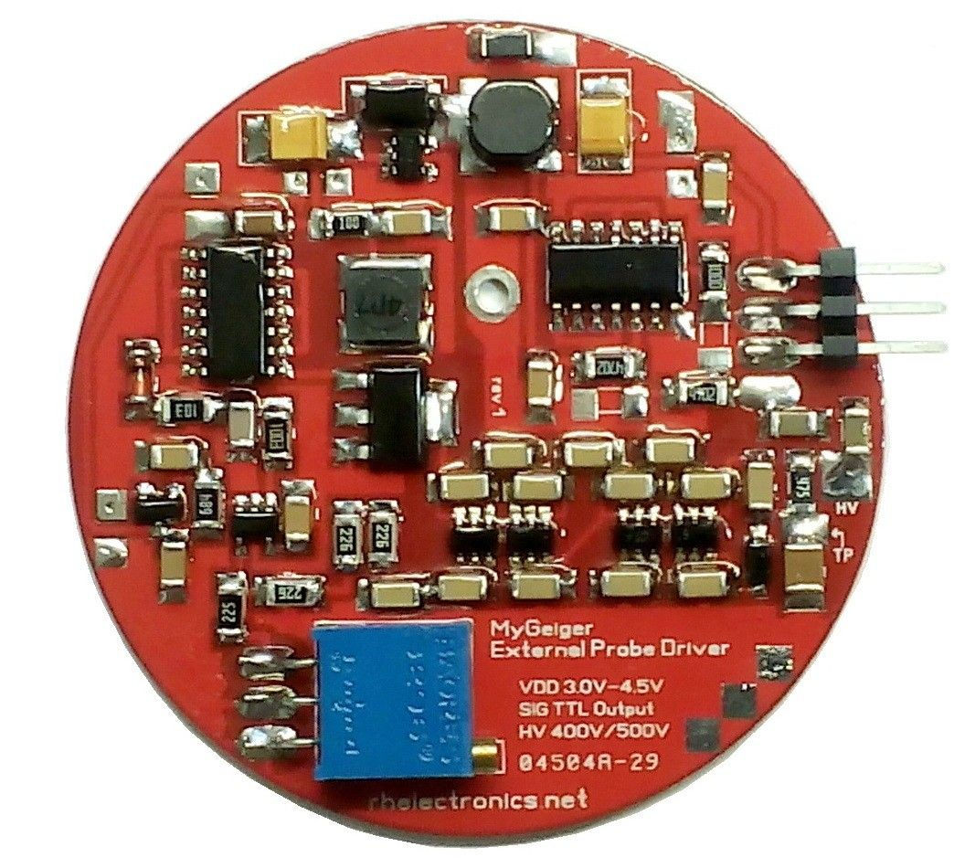 High Voltage Geiger Probe Driver Power Supply Module 380V-550V with Pulse Output
