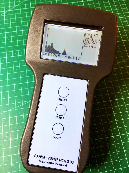 Thumbnail: Multi channel Analyzer MCA Scintillation Survey Meter SiPM CsI(Tl) 3 cubic cm