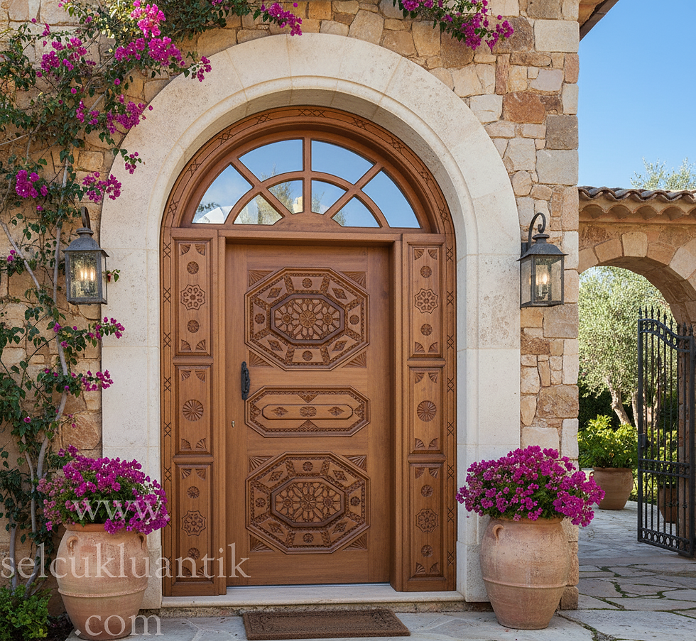Villa Entrance Wooden Door
