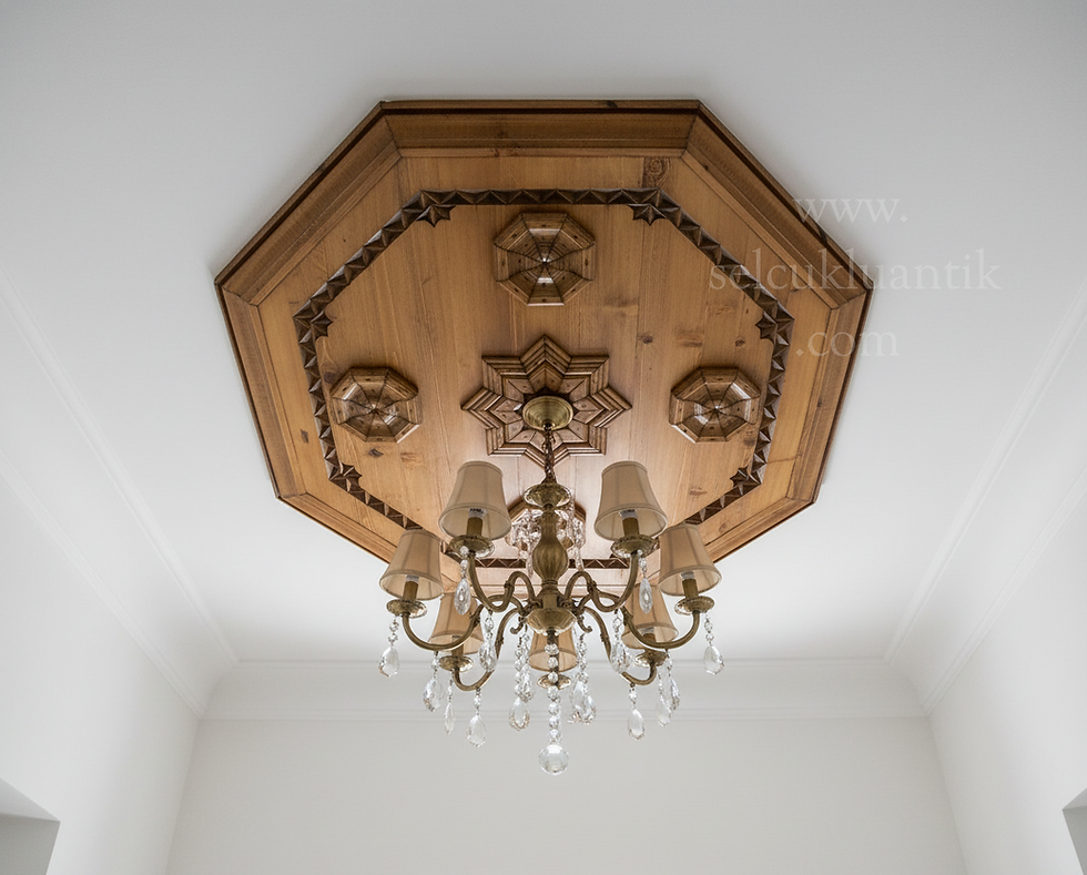 ahşap tavan dekorasyonu