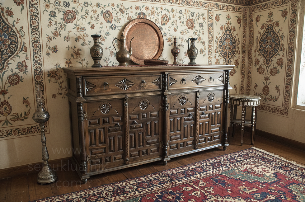 Küçük resim: Osmanlı Dörtlü Kündekari Konsol Yandan Görünüş