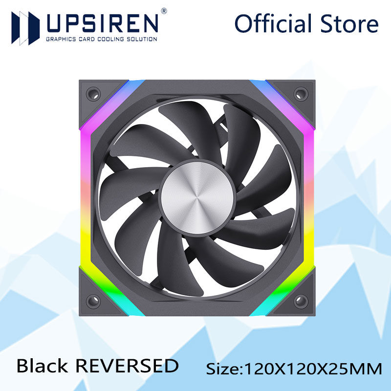 UPSIREN ZF-120 Computer Chassis Fan 12cm ARGB 4 Pin PWM Quiet Cooling Fan 12V La