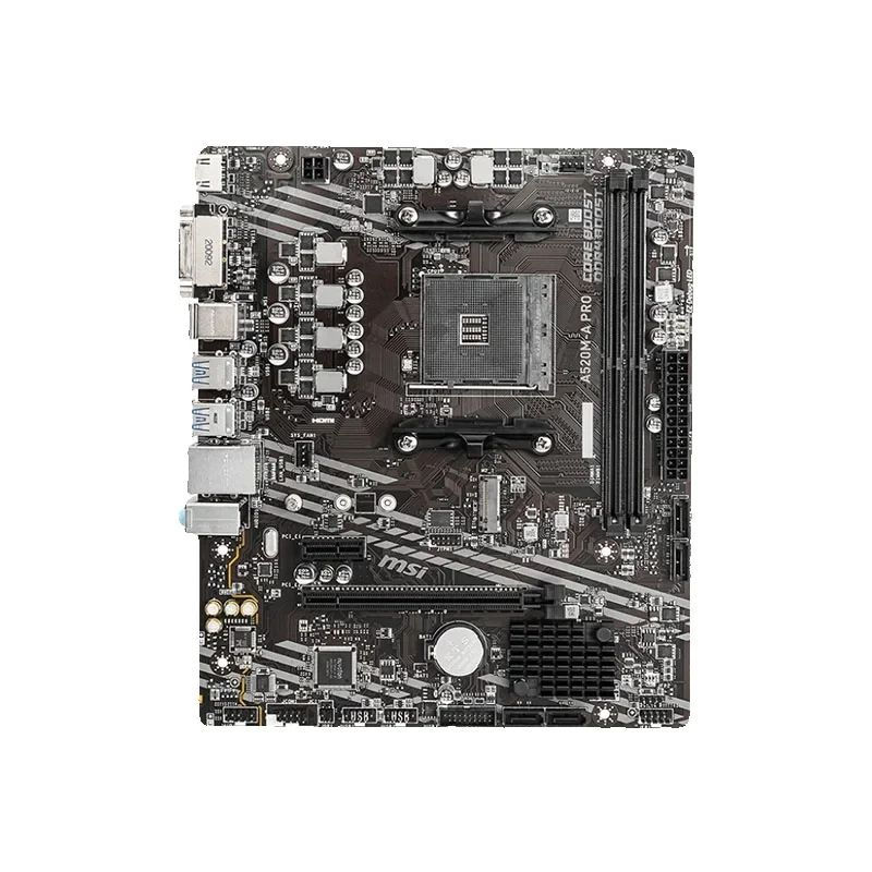 New MSI A520M A PRO Micro ATX AMD A520 DDR4 M.2 USB3.2 STAT 3.0 SSD/64G Best sup