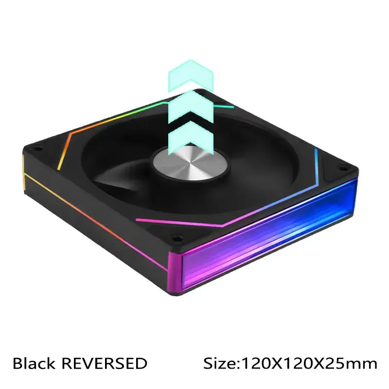 UPSIREN UF-3 Prism 7 PRO Computer Case Cooling Fan,Double-sided full lens,12CM A