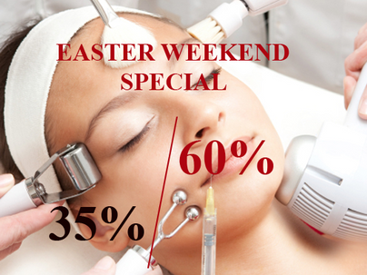 Easter Weekend Special - 35% to 60% DISCOUNT.
