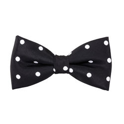 Black Dots Bow Tie