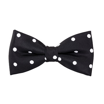 Black Dots Bow Tie