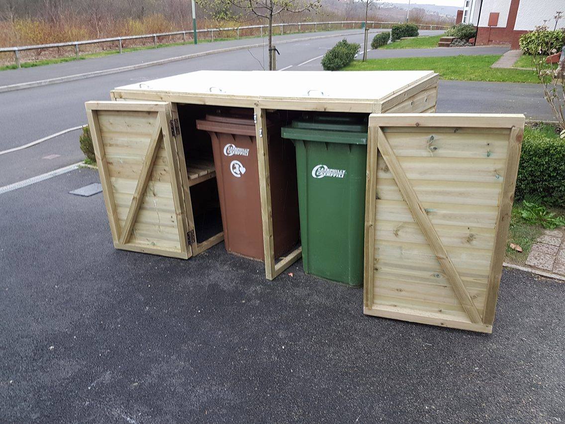 The Bin Store Company Bespoke Handmade Wheelie Bin Store