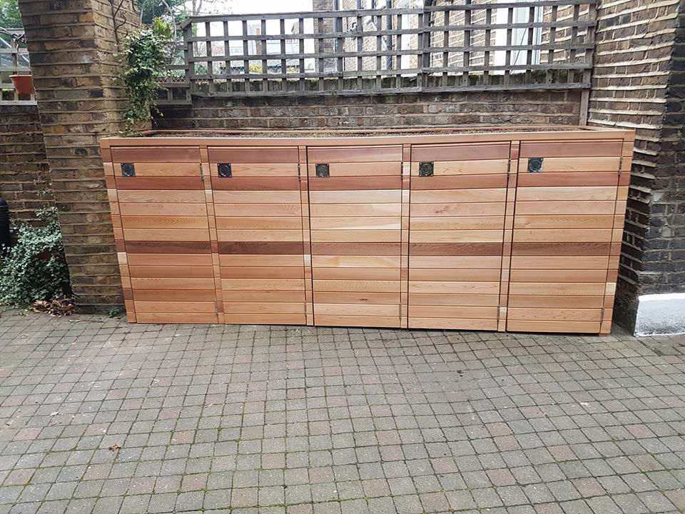 Thumbnail: Bespoke Cedar Bin Store