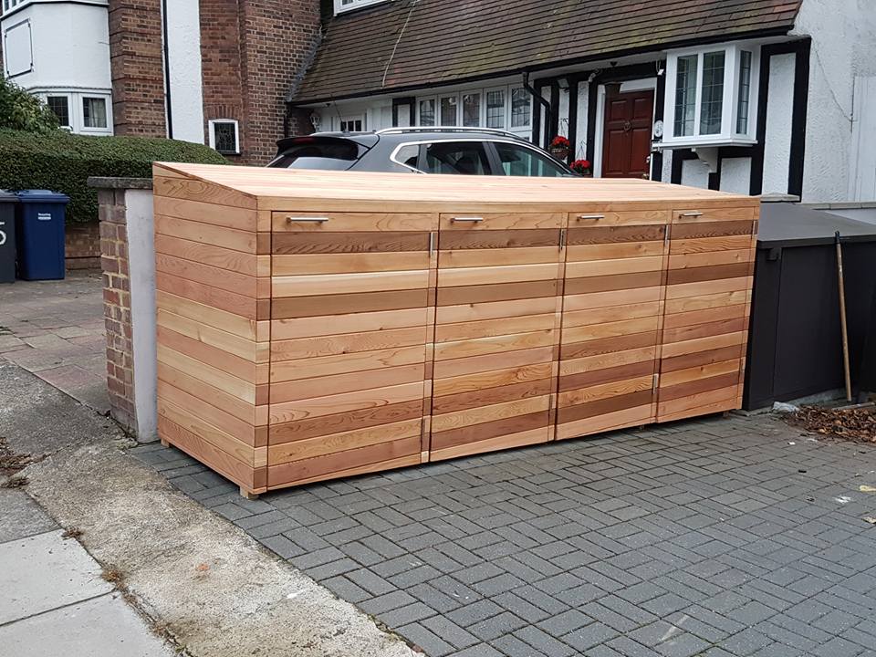 The Bin Store Company Bespoke Handmade Wheelie Bin Store