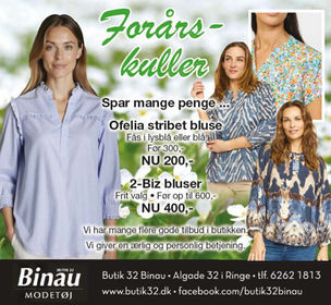 Vi har mange gode tilbud på flere nye forårsvarer. Kom ind og kik og spar mange penge!